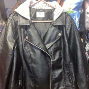 Faux leather jacket